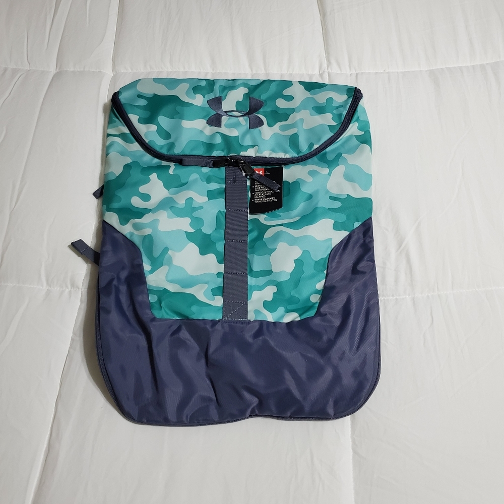 NWT Under Armour Backpack Camo Teal - Storm